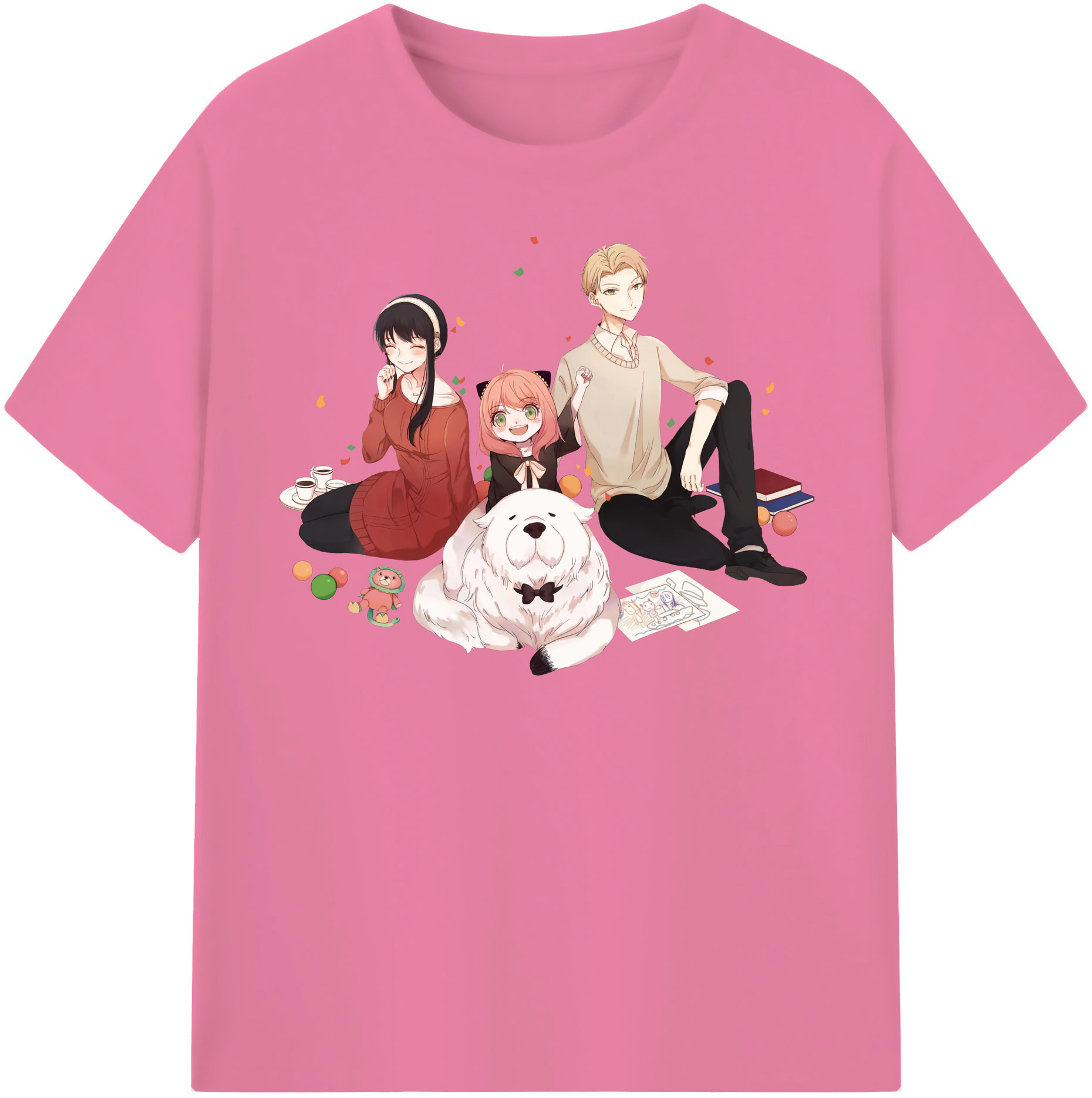 （画像用） SPY×FAMILY间谍家家酒 綿100％半袖Tシャツ（フロントプリント）